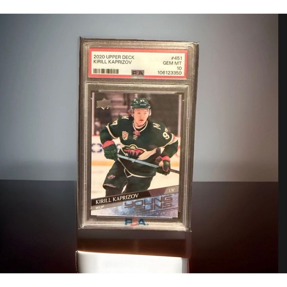 2020-21 Upper Deck Young Gun Kirill Kaprizov 451 MN Wild Rookie GEM MT PSA 10 E2